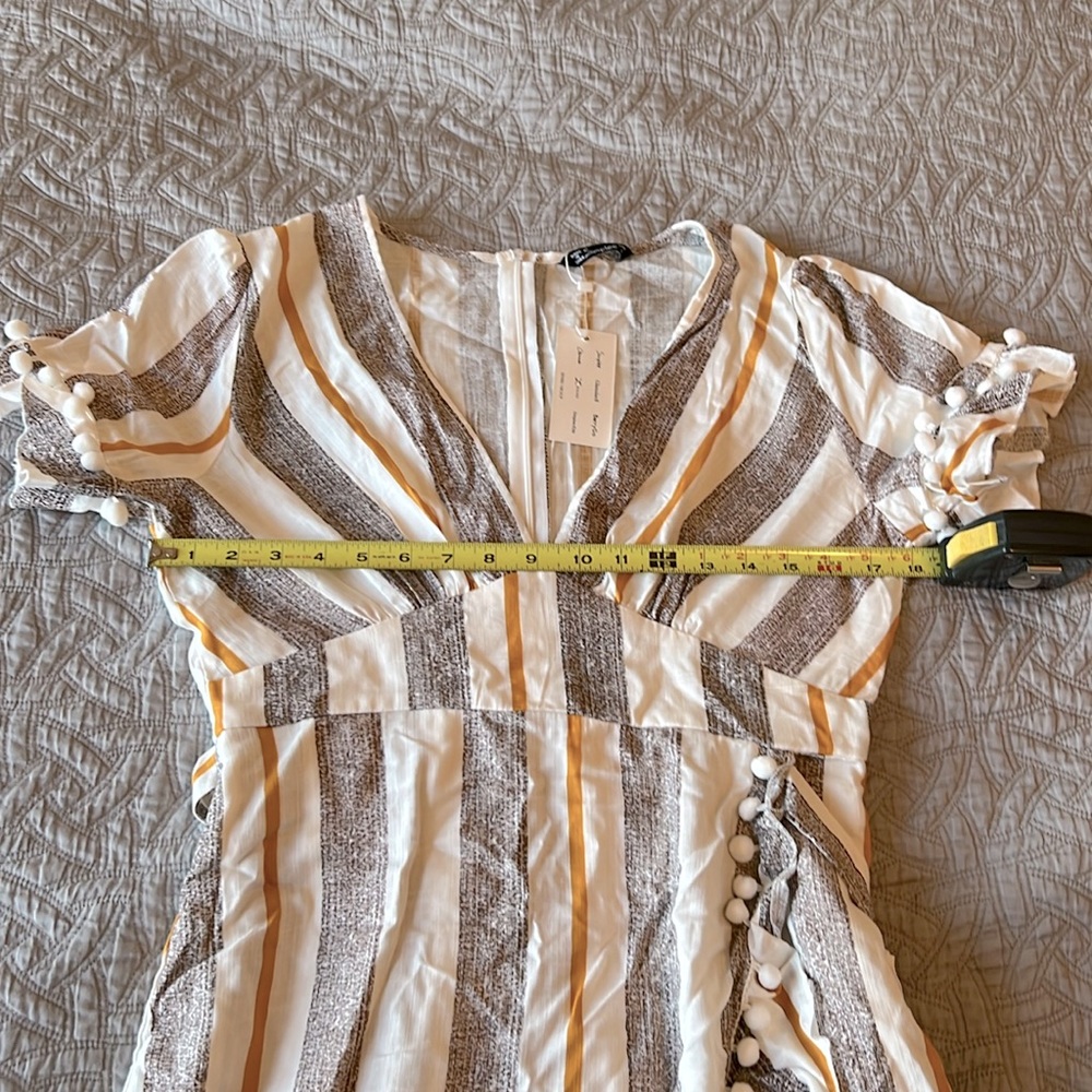 Women’s Simplee Faux Wrap Dress with Ruffle